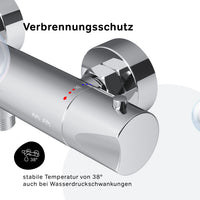 FTA40000 Duscharmatur Thermostat Hit Brausearmatur Mischbatterie Dusche ampm-store.de