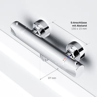 FTA40000 Duscharmatur Thermostat Hit Brausearmatur Mischbatterie Dusche ampm-store.de