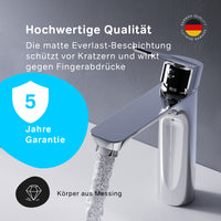 FTA82200 Bad Armatur Hit Waschtischarmatur M-Größe mit Klick-Ablaufgarnitur Wasserhahn ampm-store.de