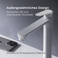 FTA92033 Hit Einhebel-Waschtischarmatur mit hohem Auslauf, weiß | Online Store von AM.PM