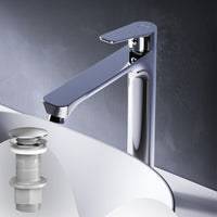FTA92200 Bad Armatur Hit Waschtischarmatur Hoch mit Klick-Ablaufgarnitur Wasserhahn ampm-store.de