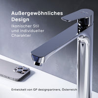 FTA92200 Bad Armatur Hit Waschtischarmatur Hoch mit Klick-Ablaufgarnitur Wasserhahn ampm-store.de