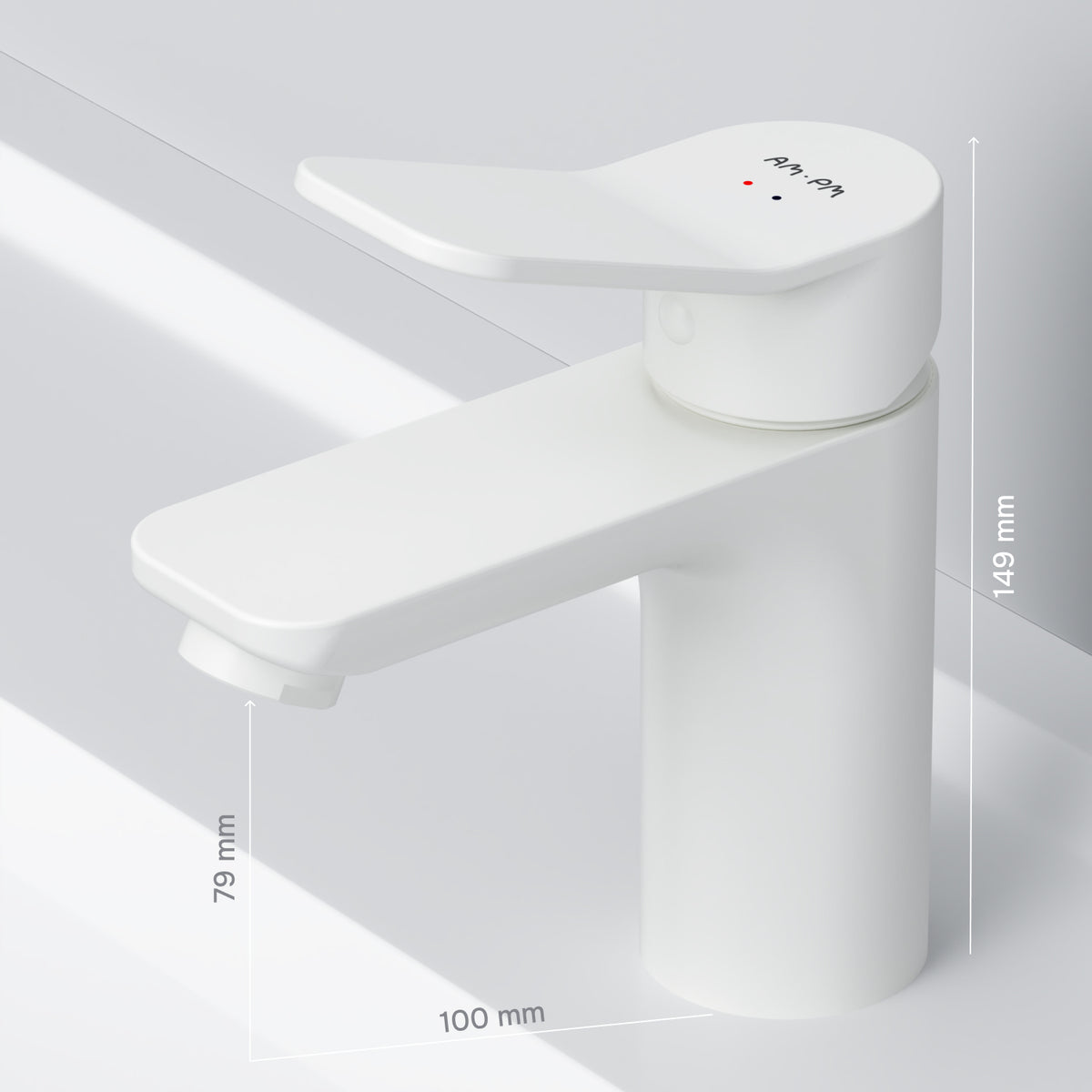 Robinet de lavabo X-Joy, blanc–FXA02133