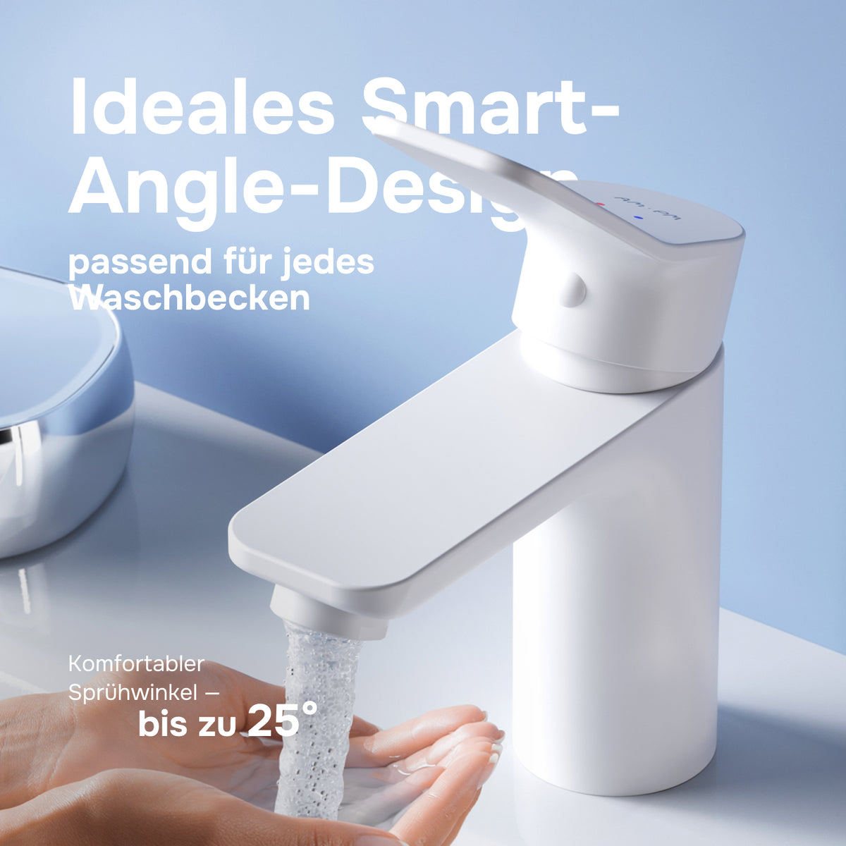 Robinet de lavabo X-Joy, blanc–FXA02133