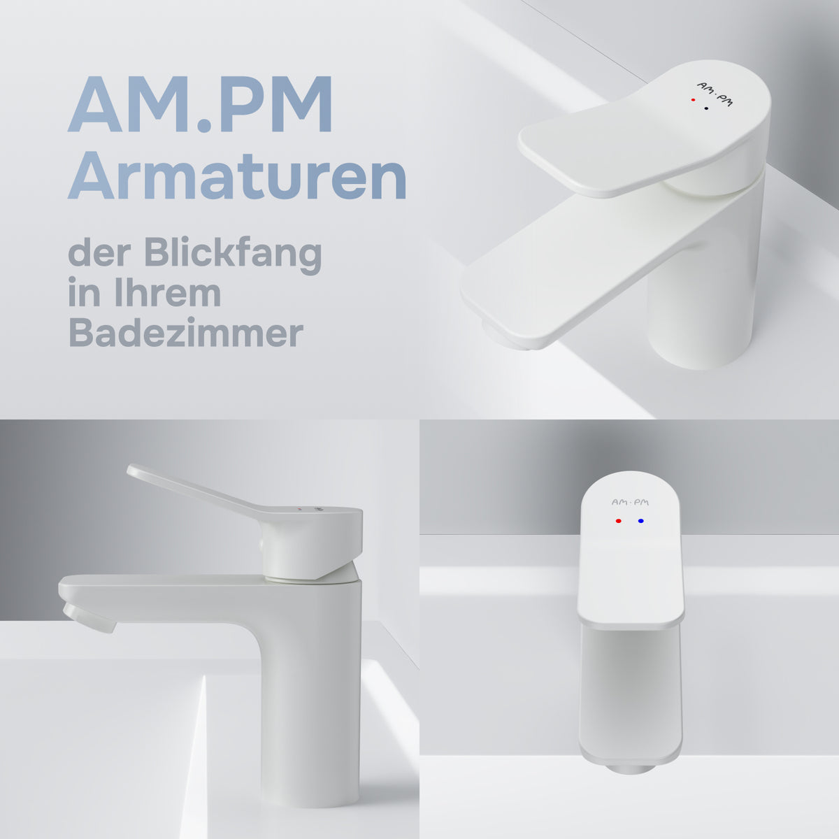 Robinet de lavabo X-Joy, blanc–FXA02133