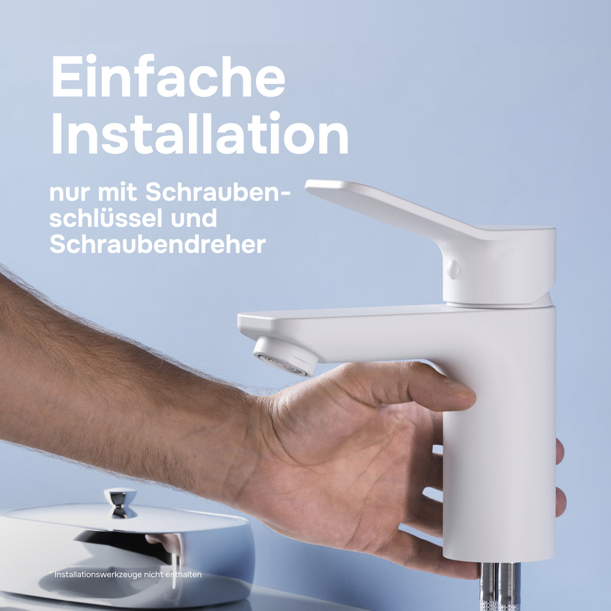 Robinet de lavabo X-Joy, blanc–FXA02133