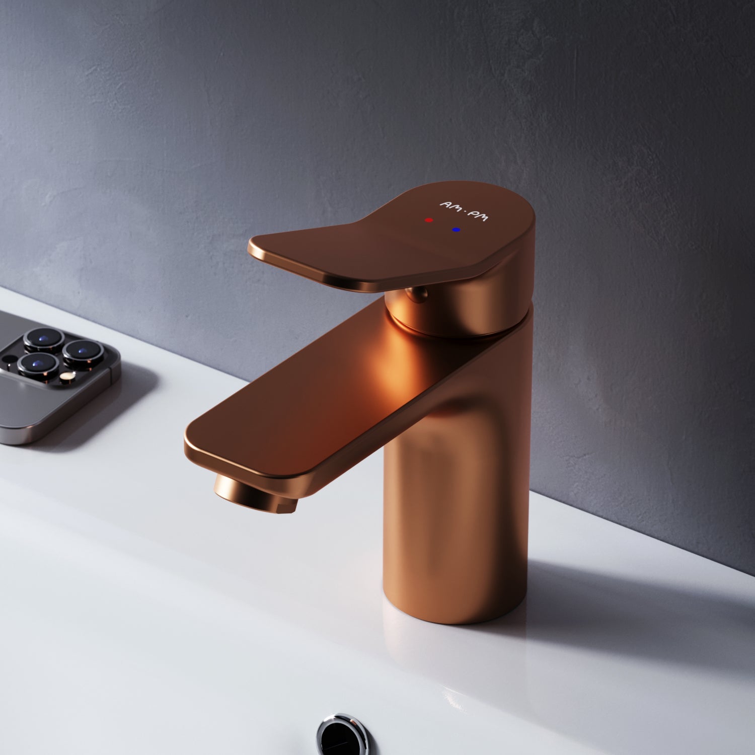 FXA02144 Robinet de lavabo X-Joy, or rose