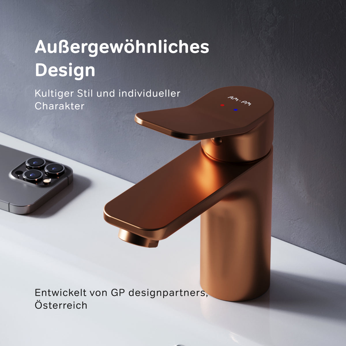 Waschtischarmatur X-Joy, Roségold – FXA02144