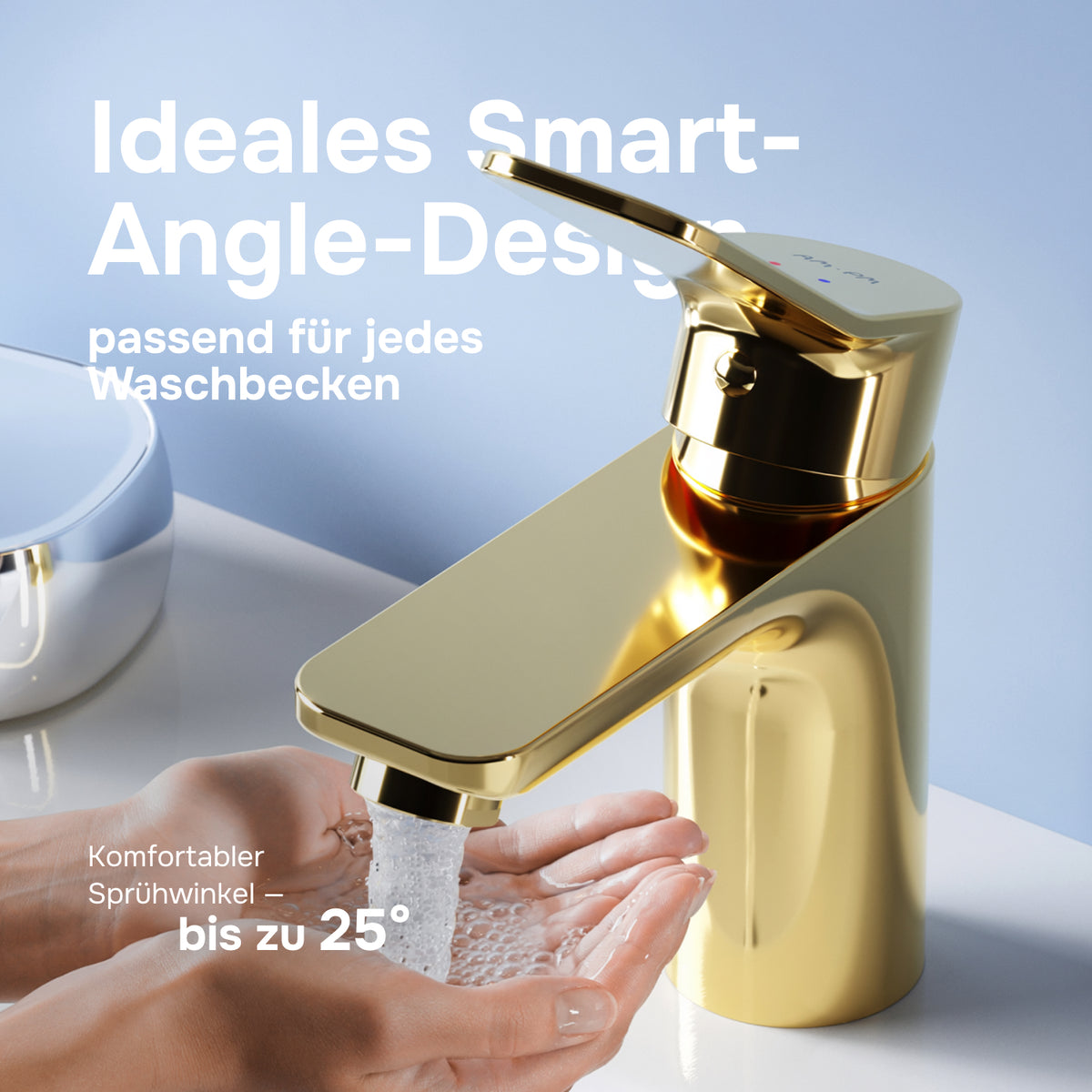 Robinet de lavabo X-Joy, doré–FXA02199