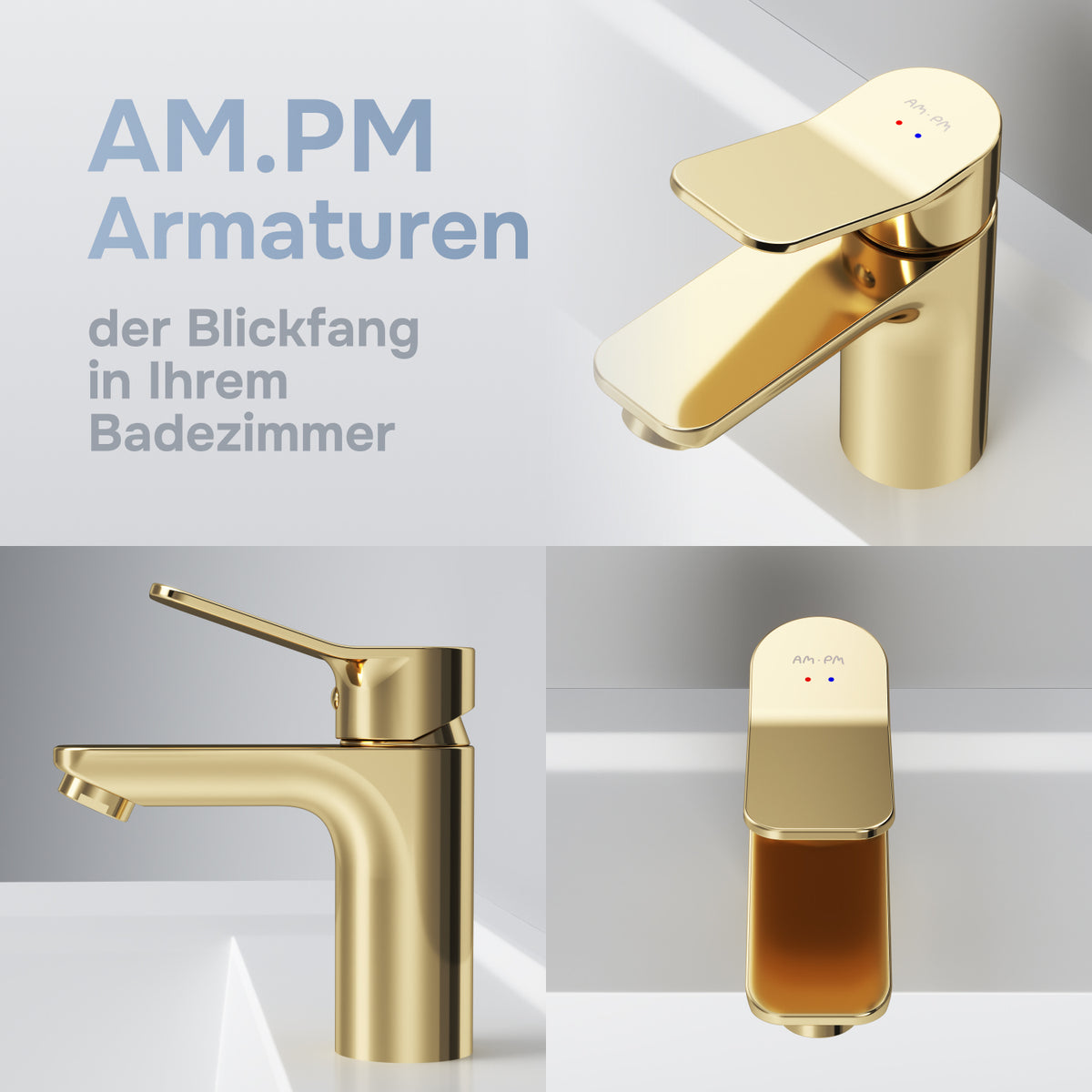 Robinet de lavabo X-Joy, doré–FXA02199