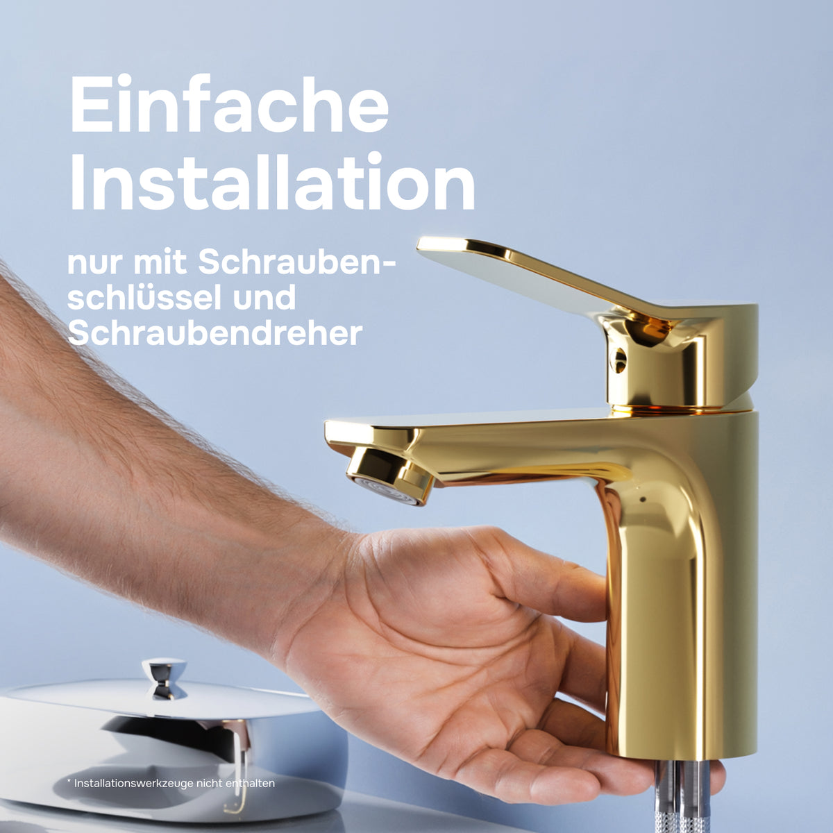 Robinet de lavabo X-Joy, doré–FXA02199