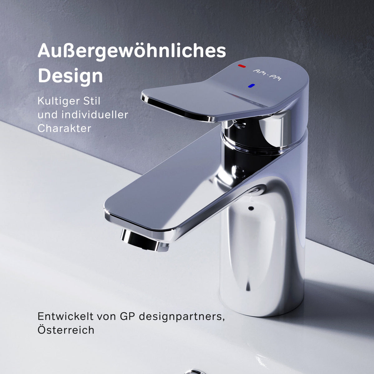 FXA02800 Bad Armatur X-Joy Waschtischarmatur EcoStart-Funktion Wasserhahn ampm-store.de