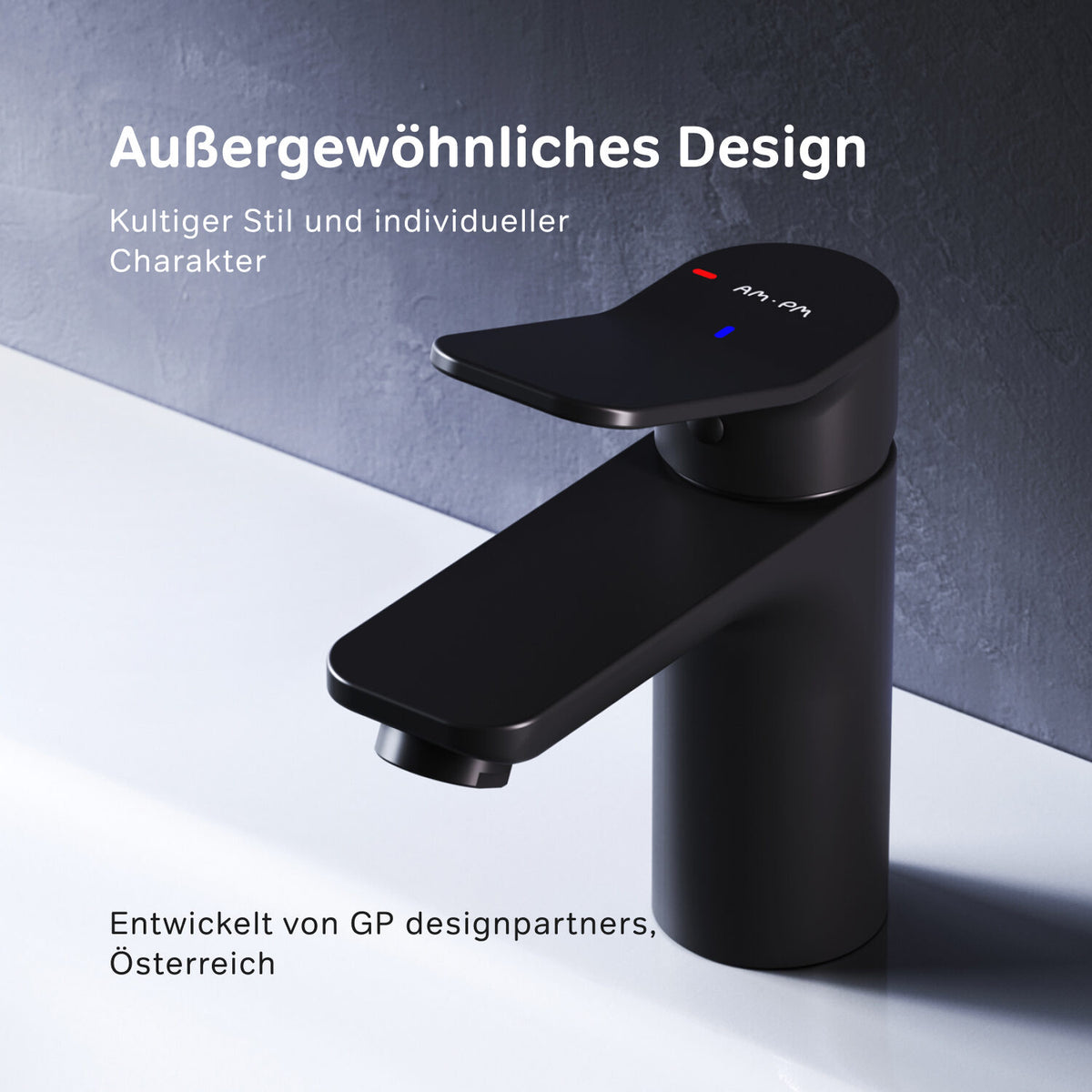 Waschtischarmatur X-Joy mit EcoStart, Schwarz – FXA02822