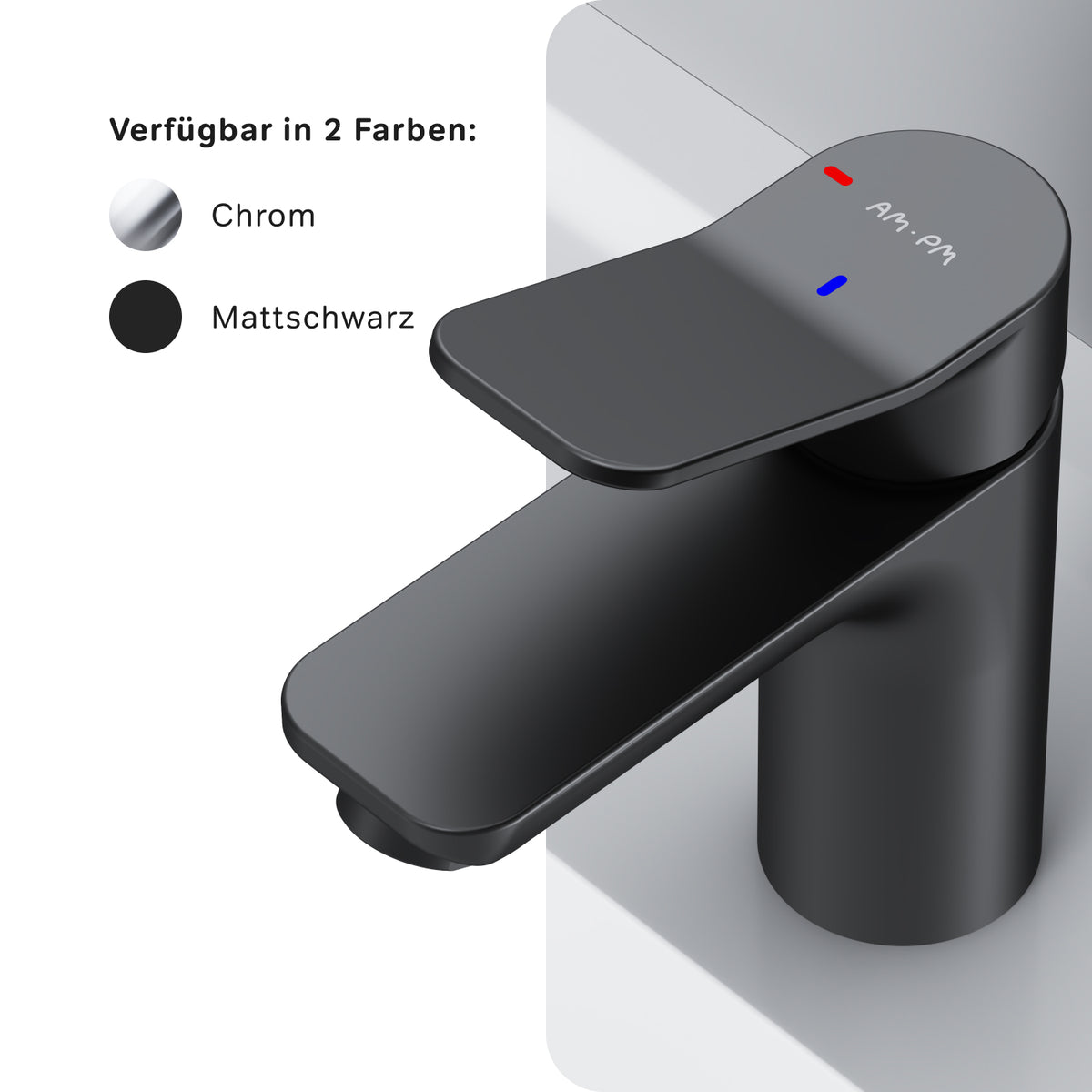 Waschtischarmatur X-Joy mit EcoStart, Schwarz – FXA02822