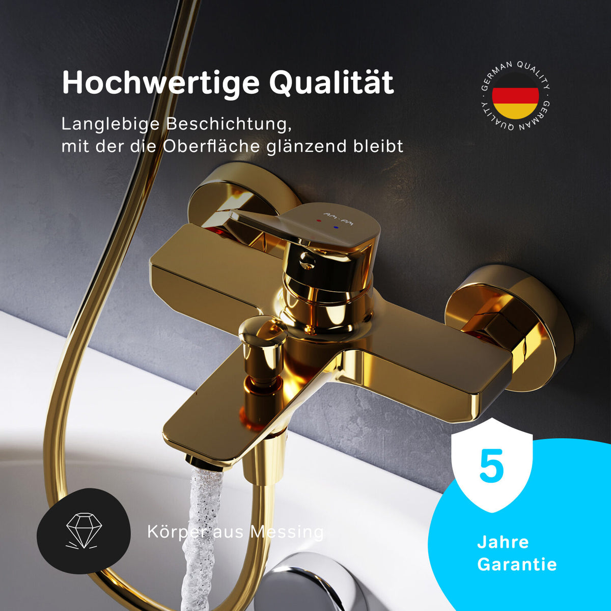 Wannenarmatur X-Joy, Gold – FXA10099