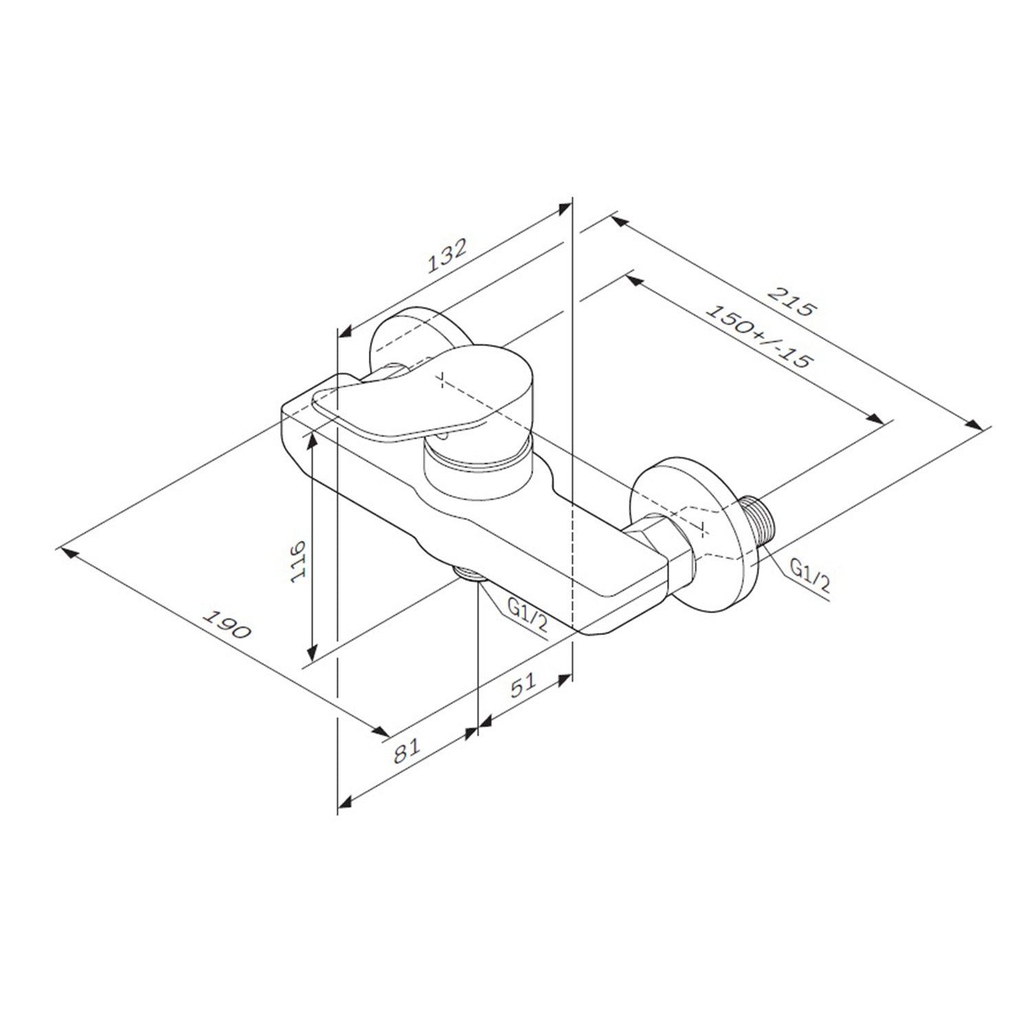 FXA20000 Duscharmatur X-Joy Brausearmatur Mischbatterie Dusche ampm-store.de