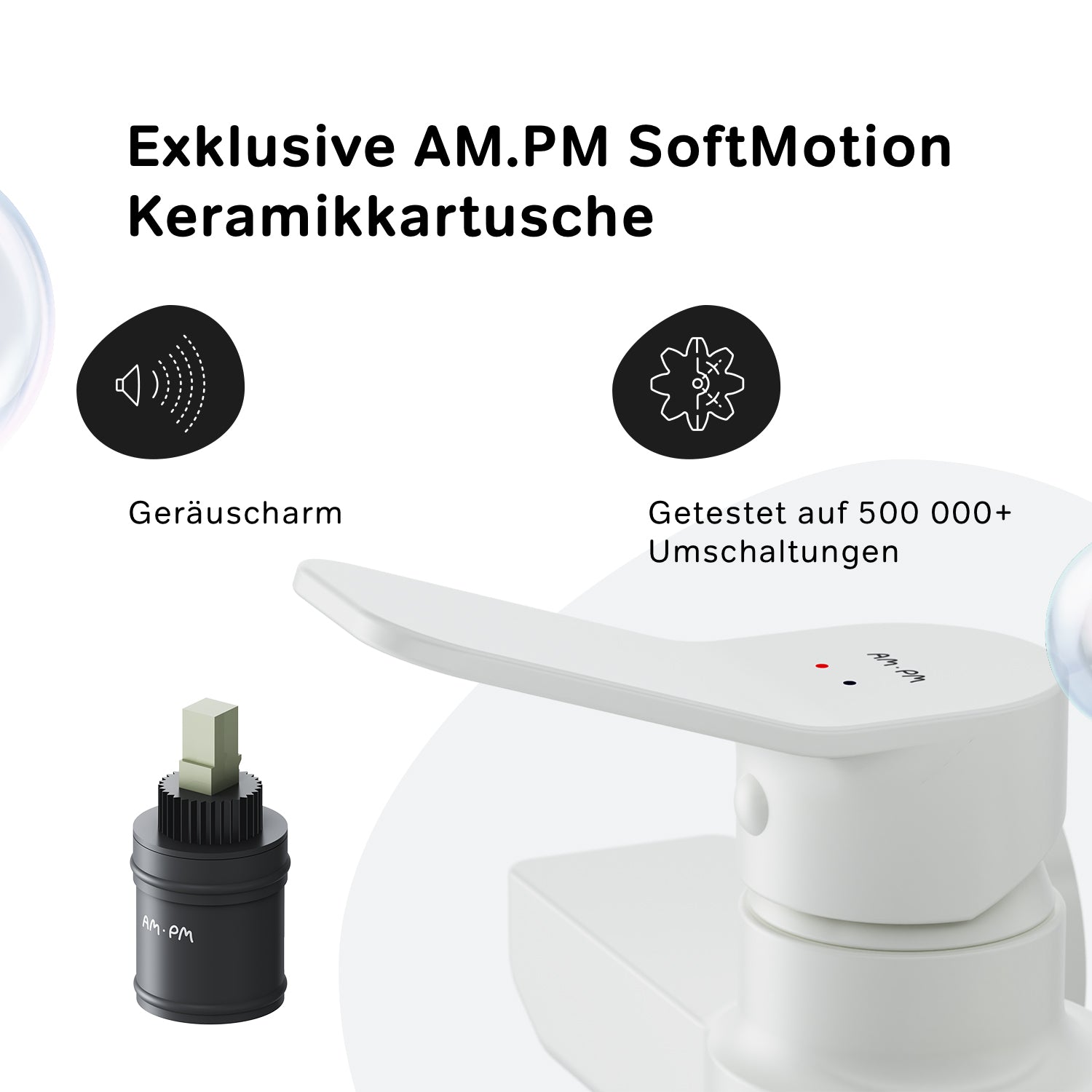 FXA20033 Duscharmatur X-Joy Brausearmatur Mischbatterie Dusche, Weiß ampm-store.de