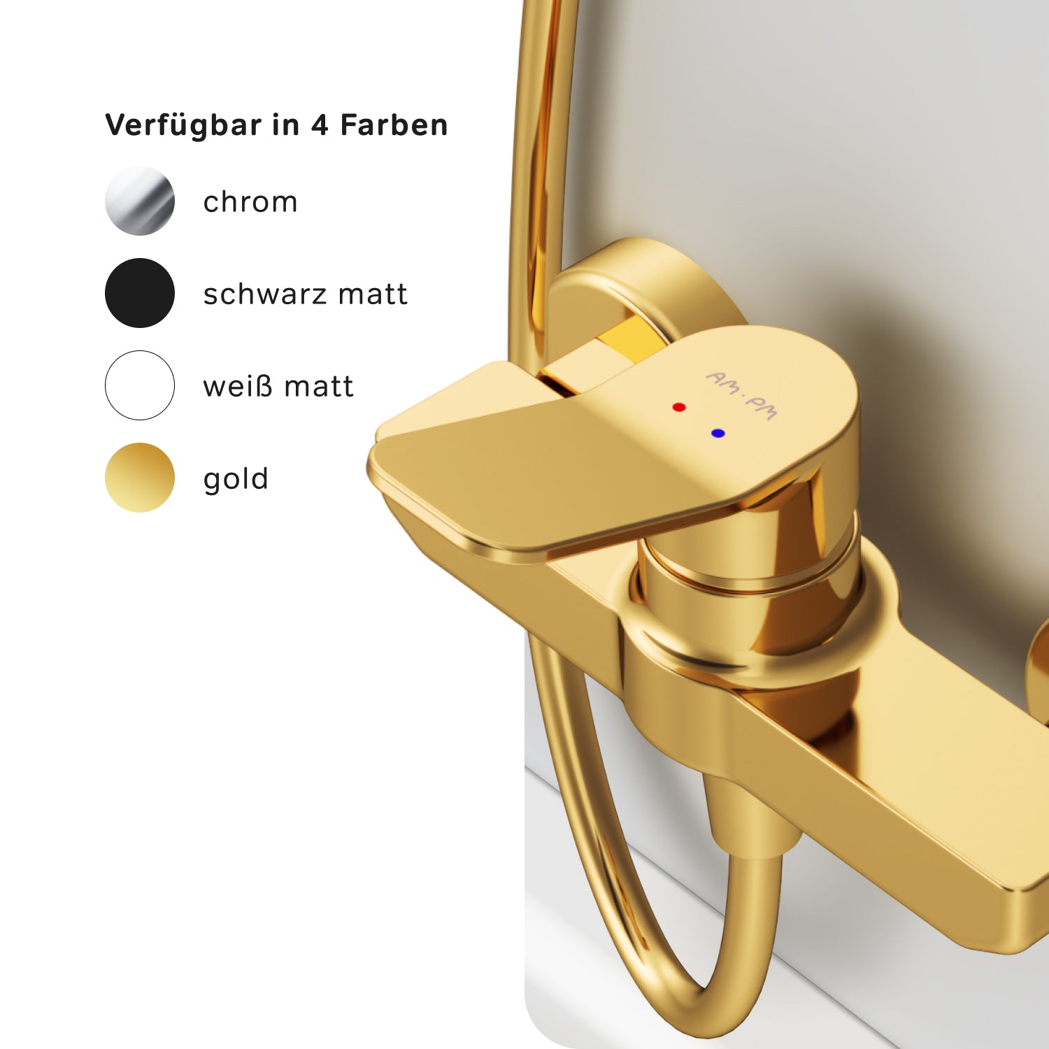 FXA20099 Duscharmatur X-Joy Brausearmatur Mischbatterie Dusche, Gold