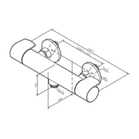 FXA40022 Duscharmatur Thermostat X-Joy Brausearmatur Mischbatterie Dusche, Schwarz ampm-store.de