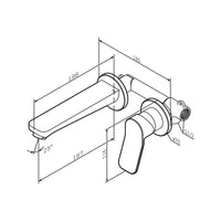 FXA72600 Bad Armatur X-Joy Waschtischarmatur Unterputz Wandmotage Wasserhahn ampm-store.de