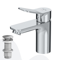 FXA82100 Bad Armatur X-Joy Waschtischarmatur mit Klick-Ablaufgarnitur Wasserhahn ampm-store.de