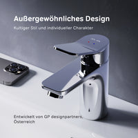 FXA82100 Bad Armatur X-Joy Waschtischarmatur mit Klick-Ablaufgarnitur Wasserhahn ampm-store.de