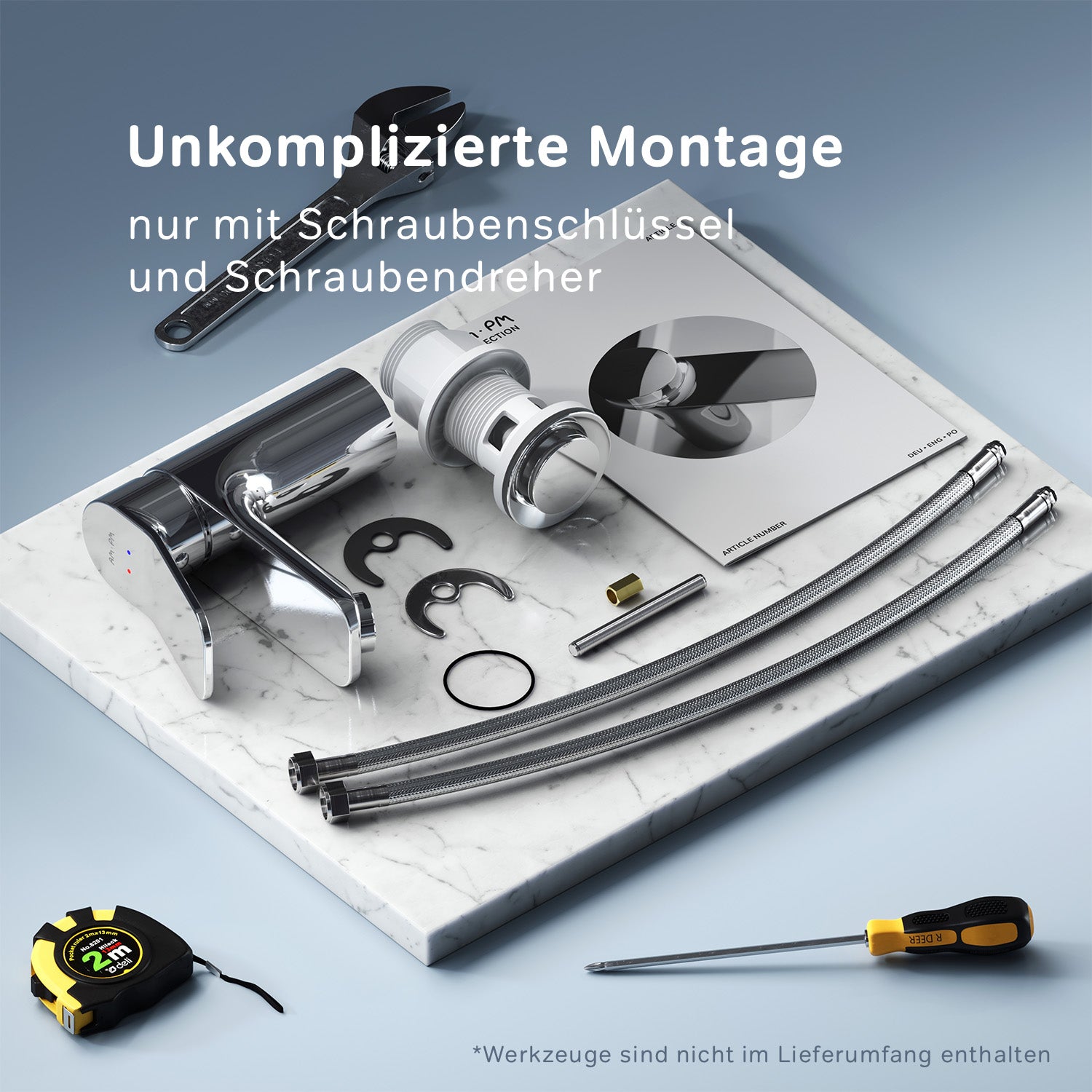 FXA82100 Bad Armatur X-Joy Waschtischarmatur mit Klick-Ablaufgarnitur Wasserhahn ampm-store.de