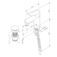FXA82100 Bad Armatur X-Joy Waschtischarmatur mit Klick-Ablaufgarnitur Wasserhahn ampm-store.de