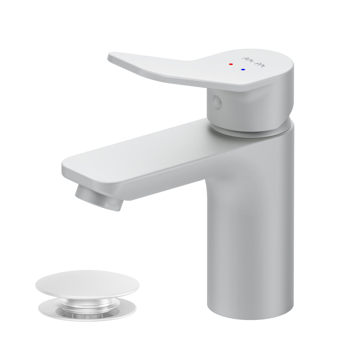 Robinet de lavabo X-Joy avec bonde clic, blanc–FXA82133