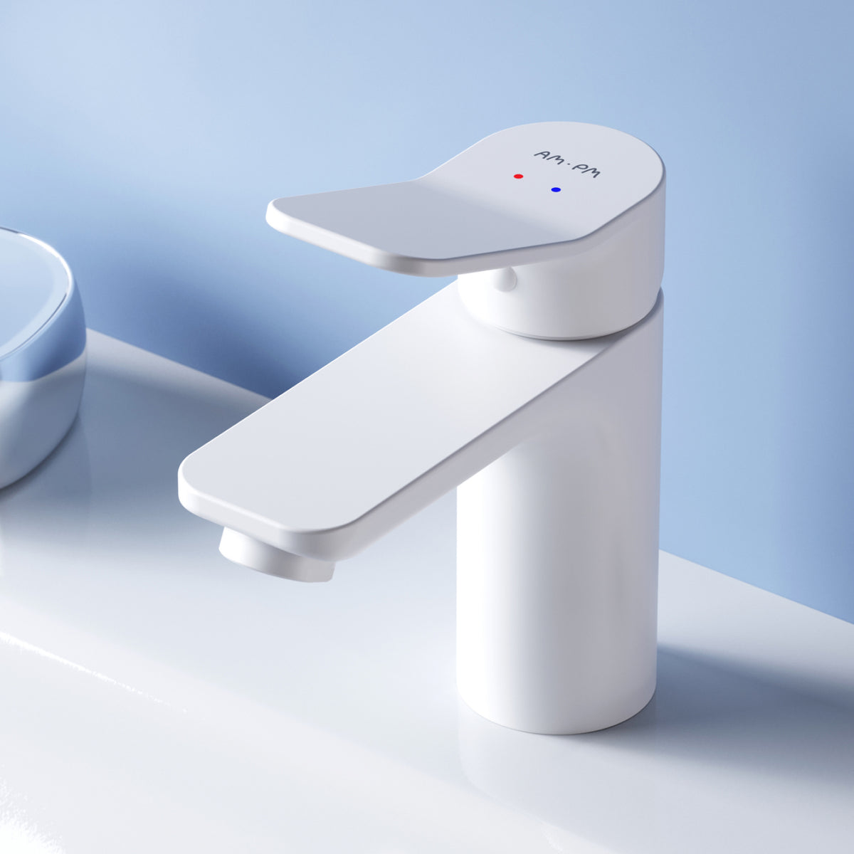 Robinet de lavabo X-Joy avec bonde clic, blanc–FXA82133