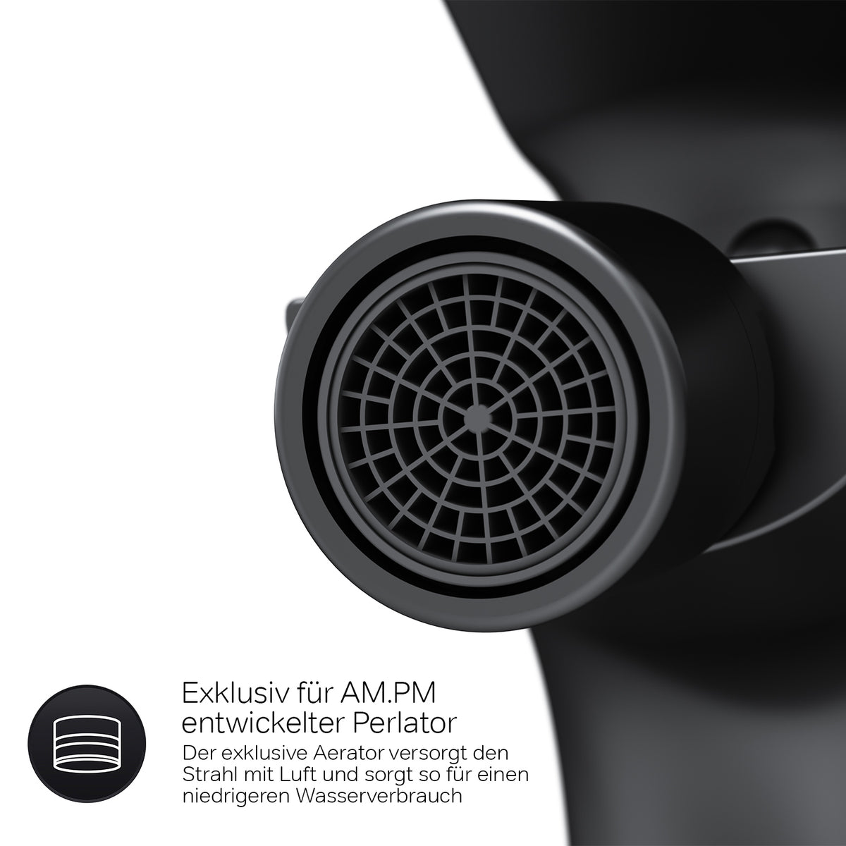 FXA83122 Bidetarmatur X-Joy Wasserhahn für Bidet, Schwarz ampm-store.de