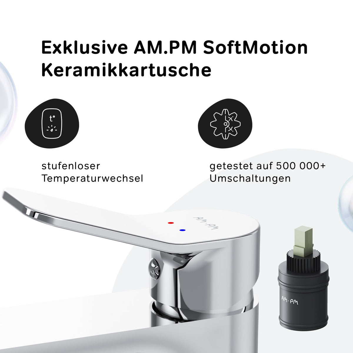 FXA92000 Bad Armatur X-Joy Waschtischarmatur mit hohem Auslauf Wasserhahn ampm-store.de
