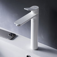 FXA92033 Bad Armatur X-Joy Waschtischarmatur mit hohem Auslauf Wasserhahn, Weiß ampm-store.de