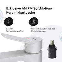 FXA92033 Bad Armatur X-Joy Waschtischarmatur mit hohem Auslauf Wasserhahn, Weiß ampm-store.de