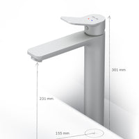 FXA92033 Bad Armatur X-Joy Waschtischarmatur mit hohem Auslauf Wasserhahn, Weiß ampm-store.de