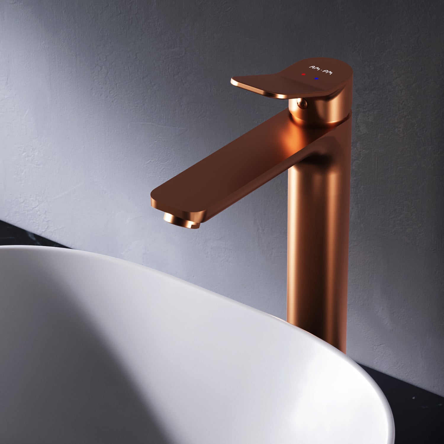 FXA92044 Robinet de lavabo X-Joy avec bec haut, or rose