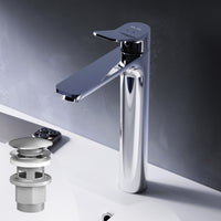 FXA92200 Bad Armatur X-Joy Waschtischarmatur Hoch mit Klick-Ablaufgarnitur Wasserhahn ampm-store.de