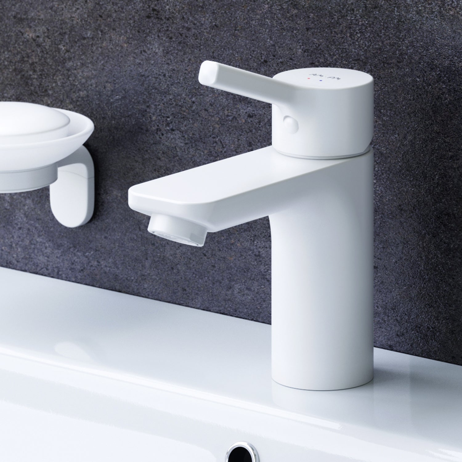 fxb02133 bad armatur x-joy s waschtischarmatur wasserhahn, weiß