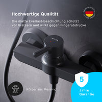 FXB20022 Duscharmatur X-Joy S Brausearmatur Mischbatterie Dusche, Schwarz ampm-store.de