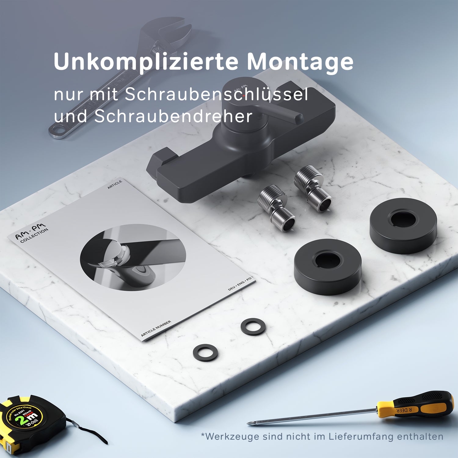 FXB20022 Duscharmatur X-Joy S Brausearmatur Mischbatterie Dusche, Schwarz ampm-store.de