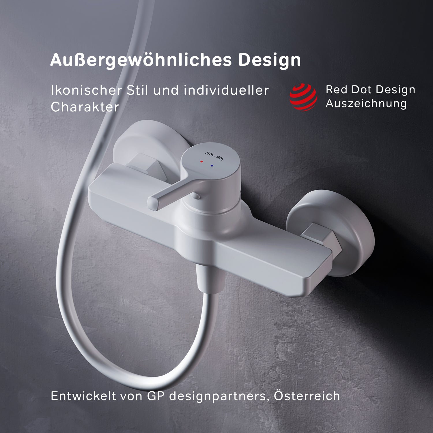 FXB20033 Duscharmatur X-Joy S Brausearmatur Mischbatterie Dusche, Weiß ampm-store.de