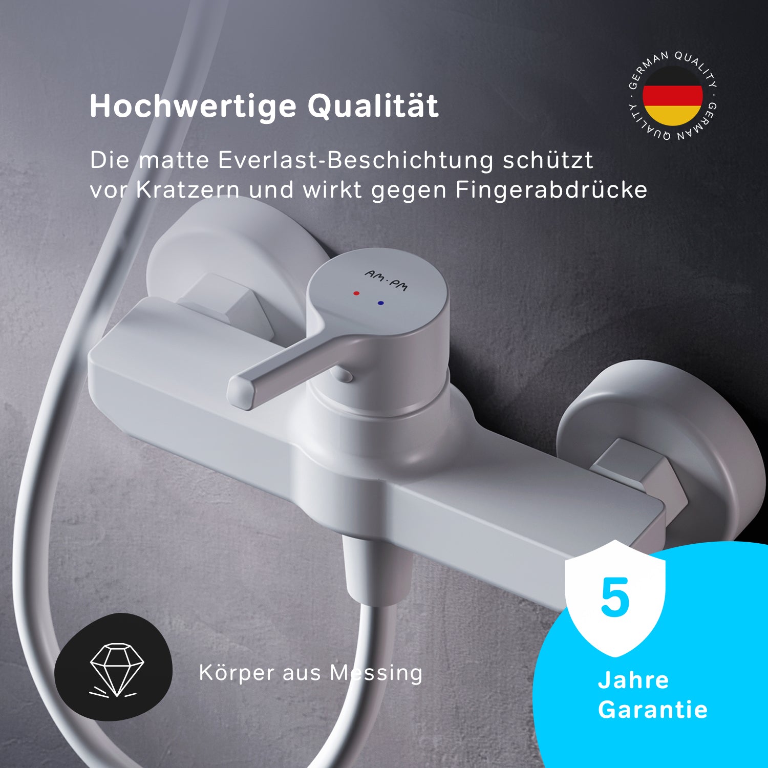 FXB20033 Duscharmatur X-Joy S Brausearmatur Mischbatterie Dusche, Weiß ampm-store.de