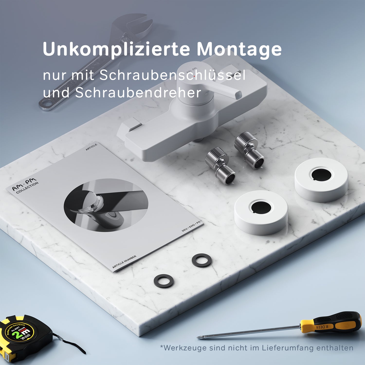 FXB20033 Duscharmatur X-Joy S Brausearmatur Mischbatterie Dusche, Weiß ampm-store.de