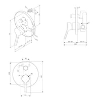 FXB45000 Х-Joy S Wannen- Brausearmatur Unterputz, Wandmontage | Online Store von AM.PM