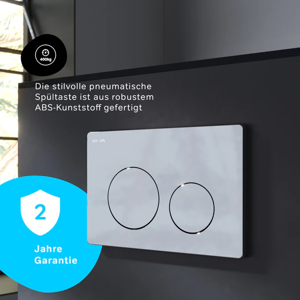IIS90151. LA1900 Ensemble : WC suspendu + élément pré-encastré + plaque de poussée