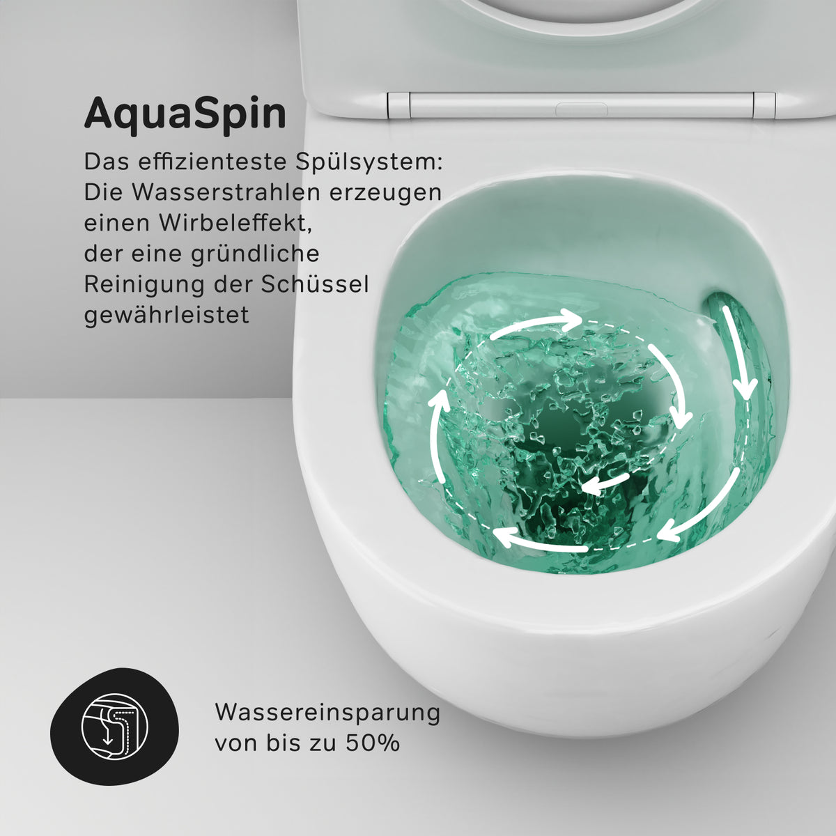 Ensemble WC complet avec bâti-support suspendu et plaque de commande blanche–IIS90201. LA1900