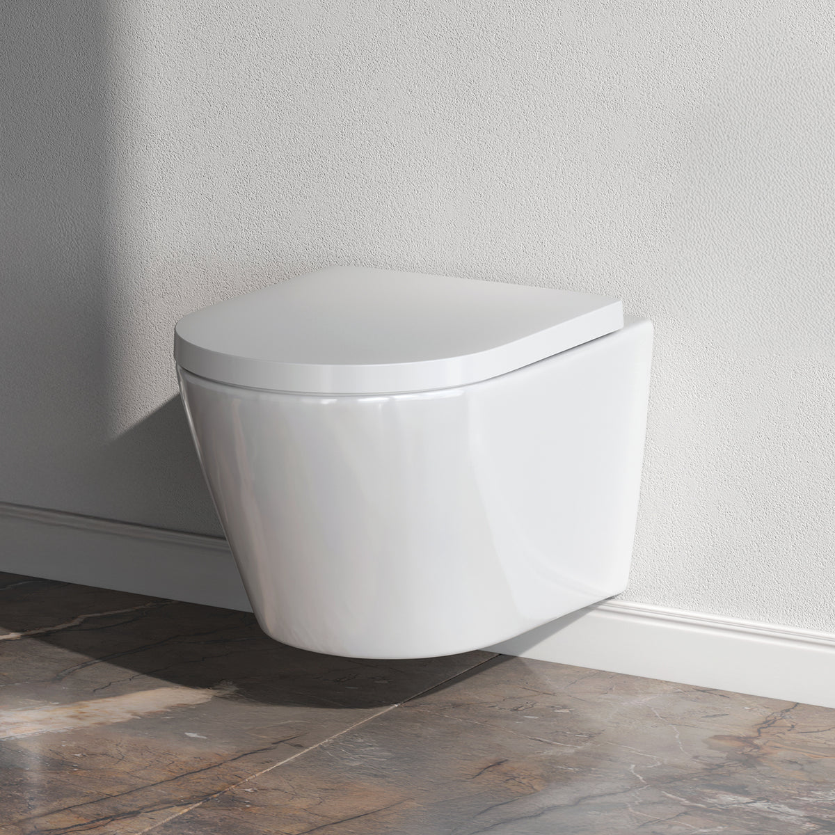 IIS90201.NA1700 Set: Wand-WC + Vorwandelement + Drückerplatte