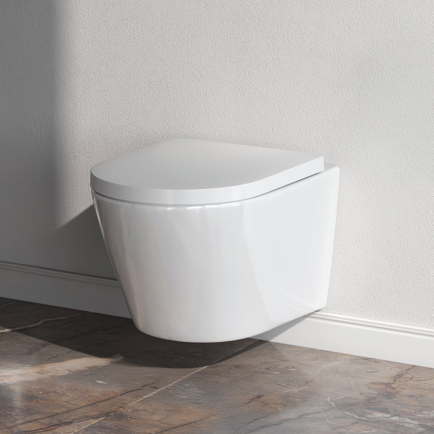 IIS90201.NA1700 Set: Wand-WC + Vorwandelement + Drückerplatte