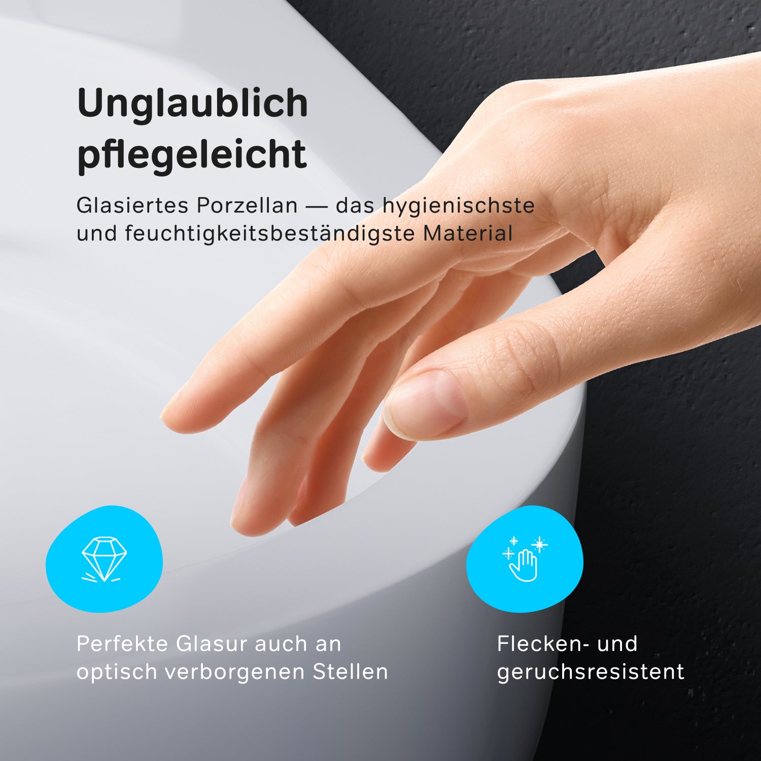 IIS90251.XB1701 Set: Wand-WC + Vorwandelement + Drückerplatte