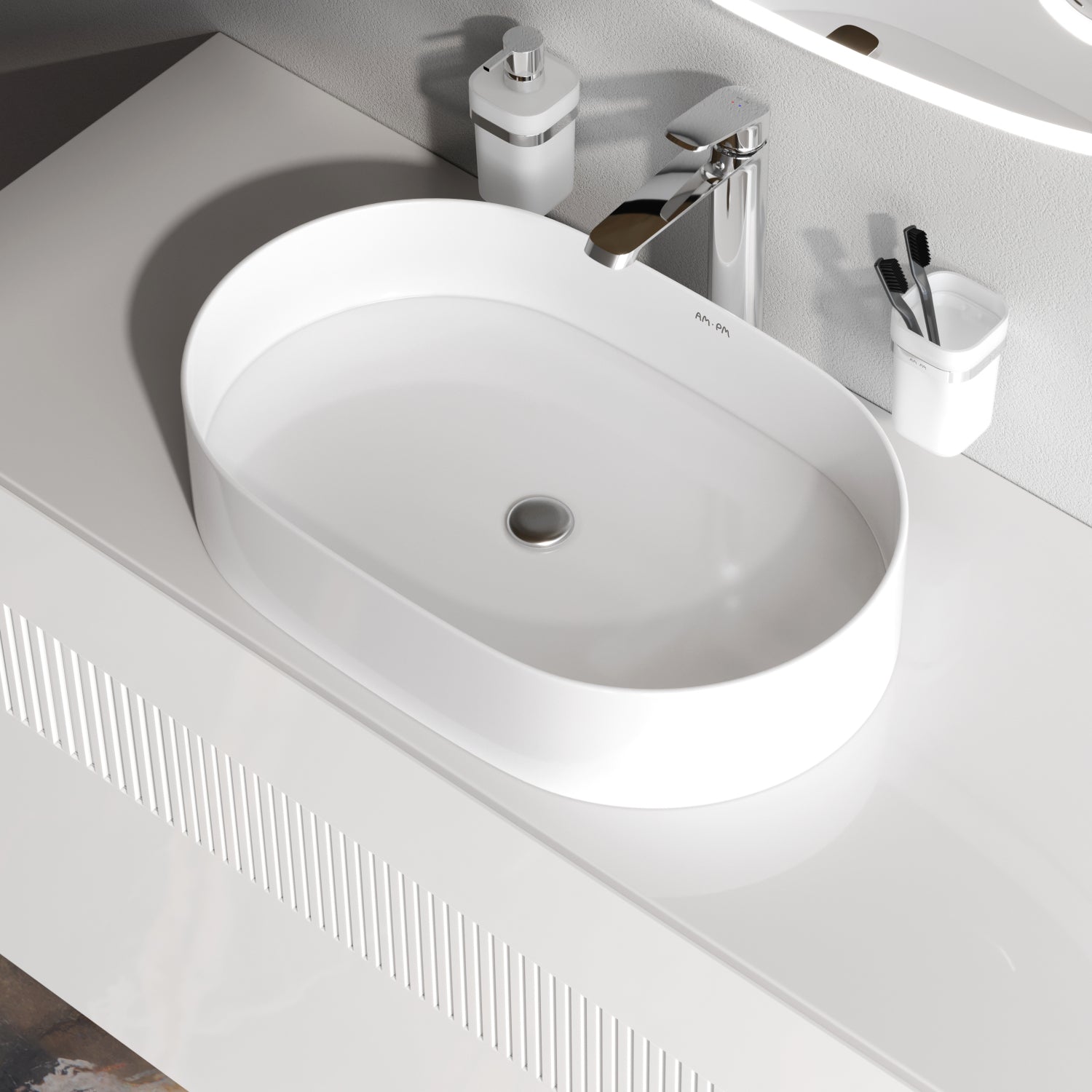 MFAWCC20500WG Aufsatzwaschbecken 51 cm Func